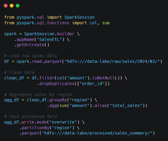 Sample Spark ETL Implementation