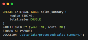 Hive Table Optimization Example